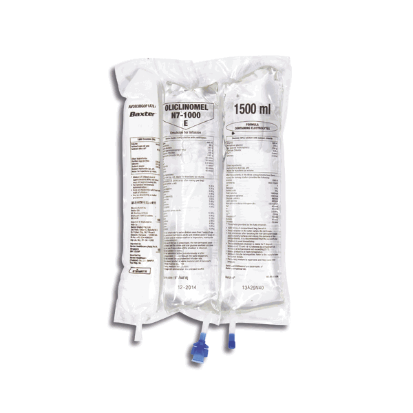 OliClinomel Triple chambered parenteral nutrition bag OliClinomel Triple chambered parenteral nutrition bag