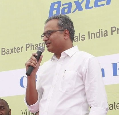 Amish Vyas, Managing Director of Baxter Pharmaceuticals India Private Limited
